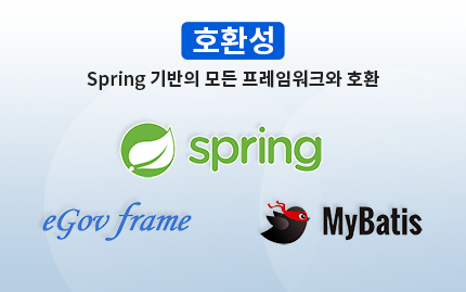 호환성:spring 기반의 프레임워크와 호환